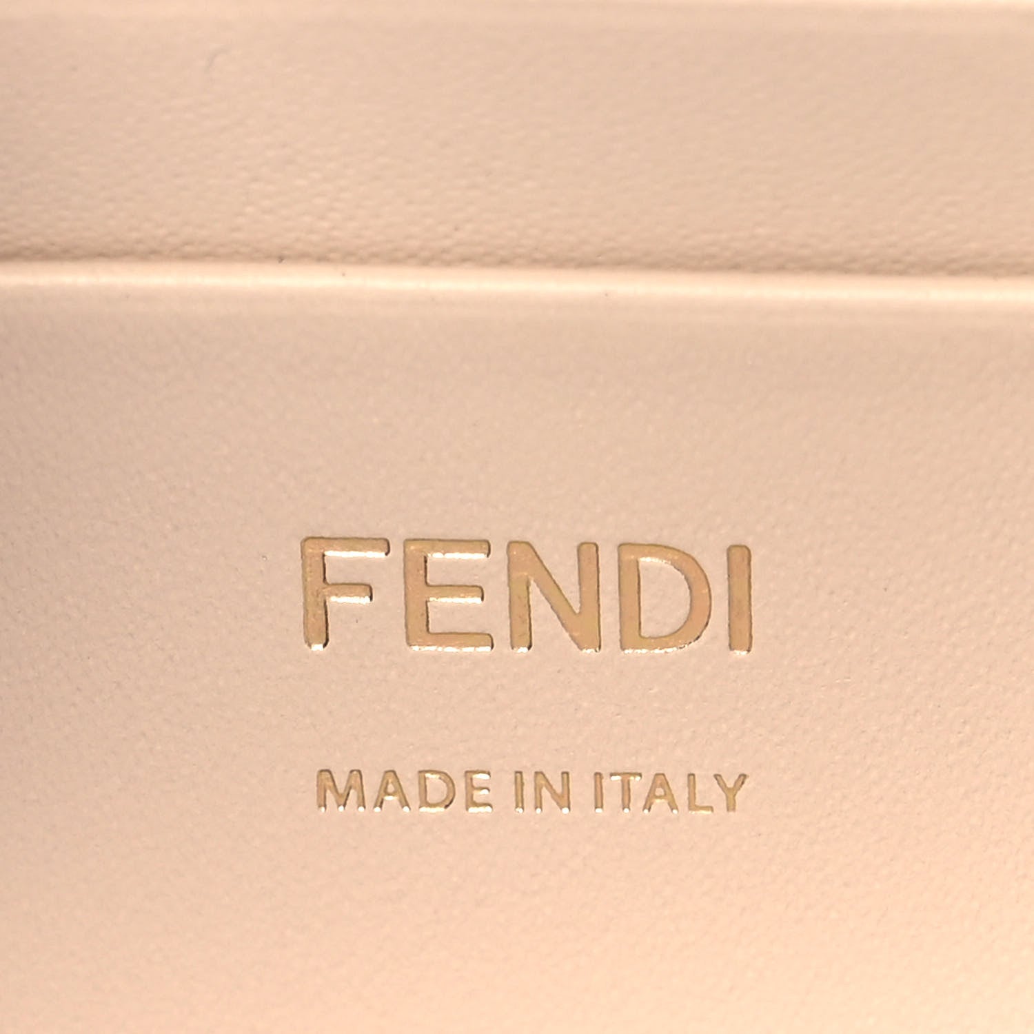 Fendi Canvas Vitello King Bi-Color Strap FF Embroidered Mini Baguette Poudre 6 of 9