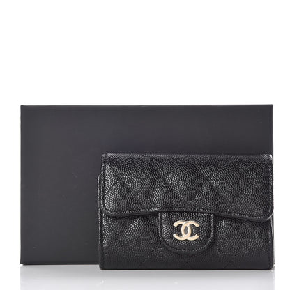 Chanel Caviar Quilted Classic 4 Key Holder Wallet Black 9 of 9