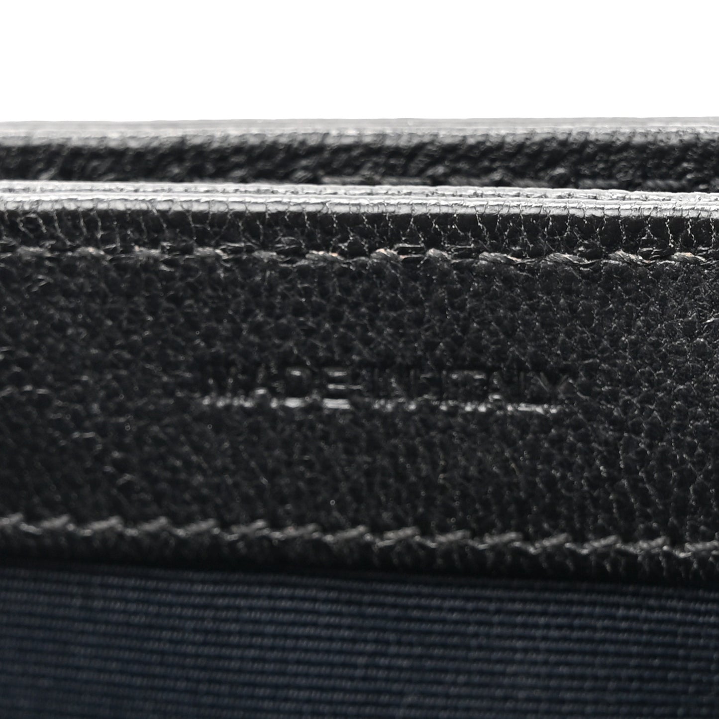 Calfskin 22 Logo Plaque Top Handle Bag Black
