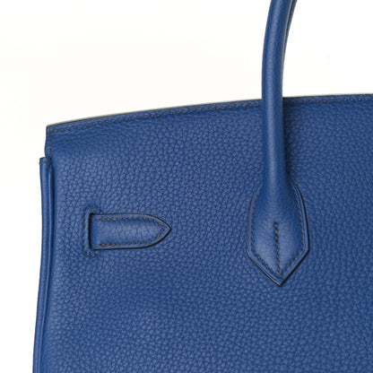 Hermes Togo Birkin 35 Bleu France 9 of 32