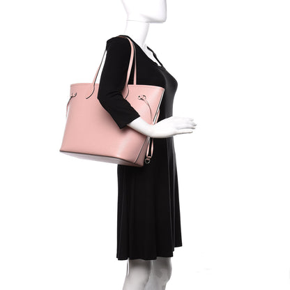 Louis Vuitton Epi Neverfull MM Rose 2 of 10