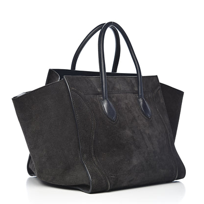 Celine Suede Medium Phantom Luggage Anthracite 3 of 20
