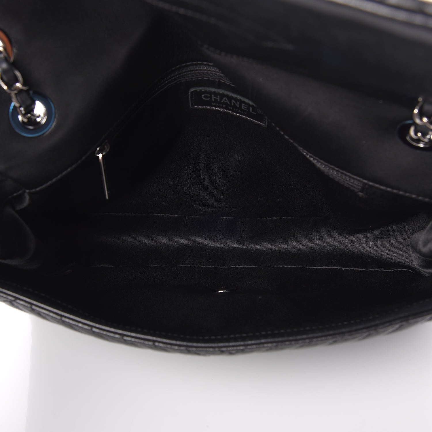 Chanel Lambskin Large CC Crossing Flap Black 5 of 7