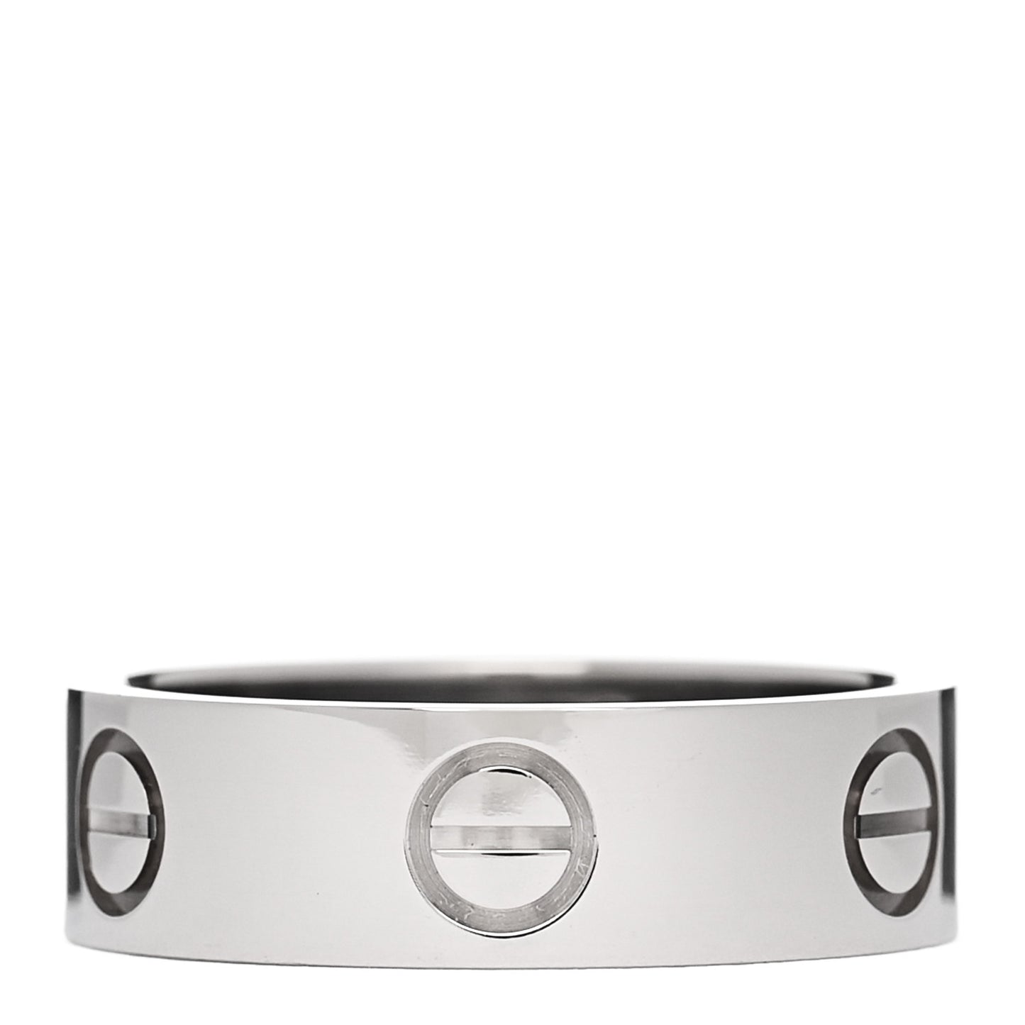 18K White Gold 5.5mm LOVE Ring 52 6