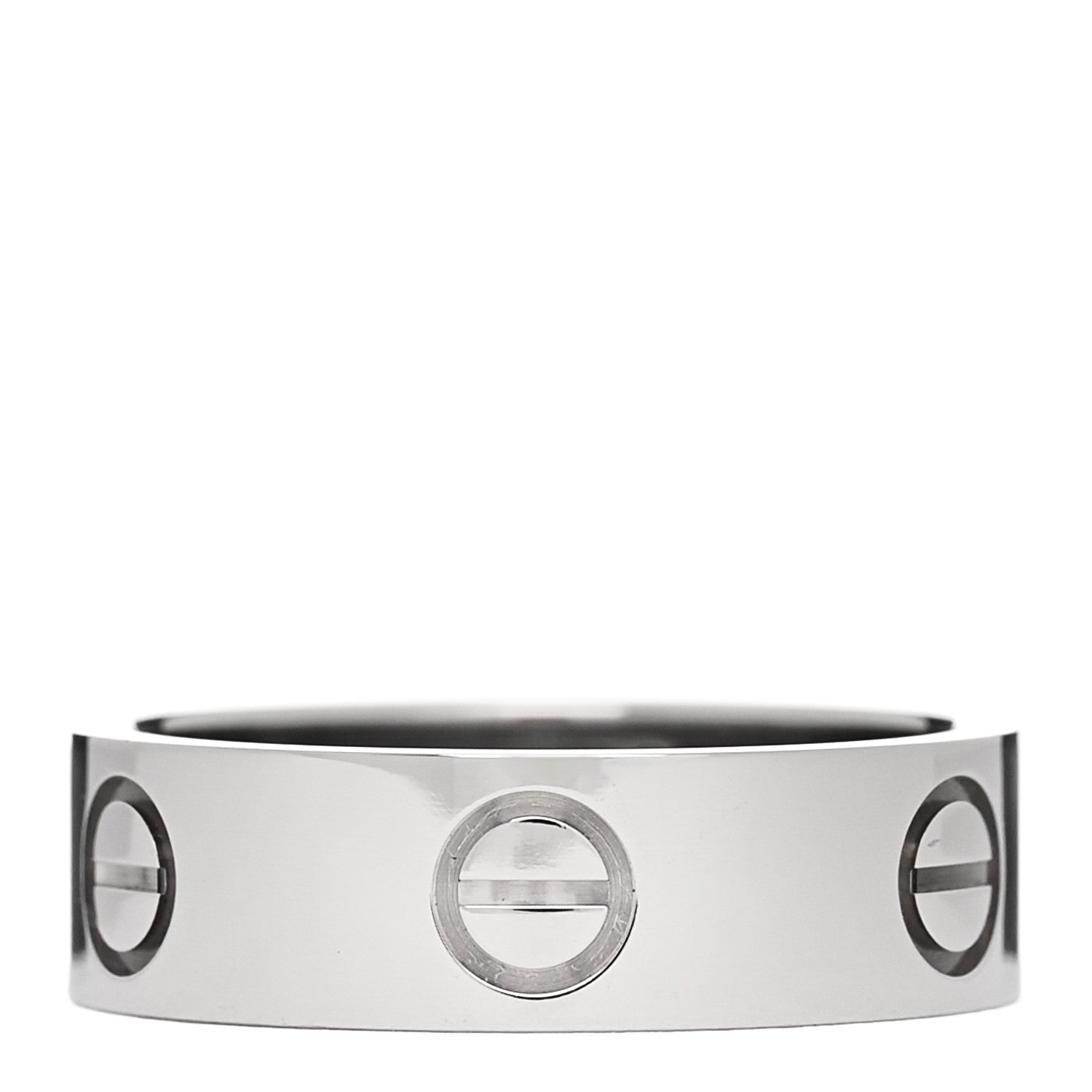 Cartier 18K White Gold 5.5mm LOVE Ring 52 6 1 of 5