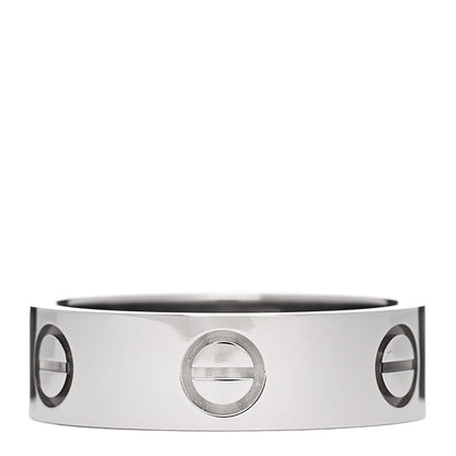 Cartier 18K White Gold 5.5mm LOVE Ring 52 6 1 of 5