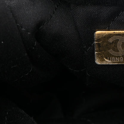 Chanel Velvet Sequin Quilted Small Chanel 22 Black 8 of 12