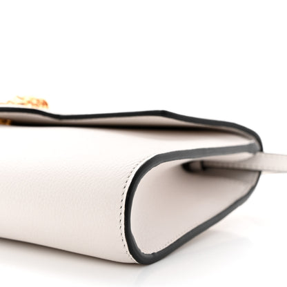 Versace Grained Calfskin La Medusa Crossbody Bag White 9 of 9