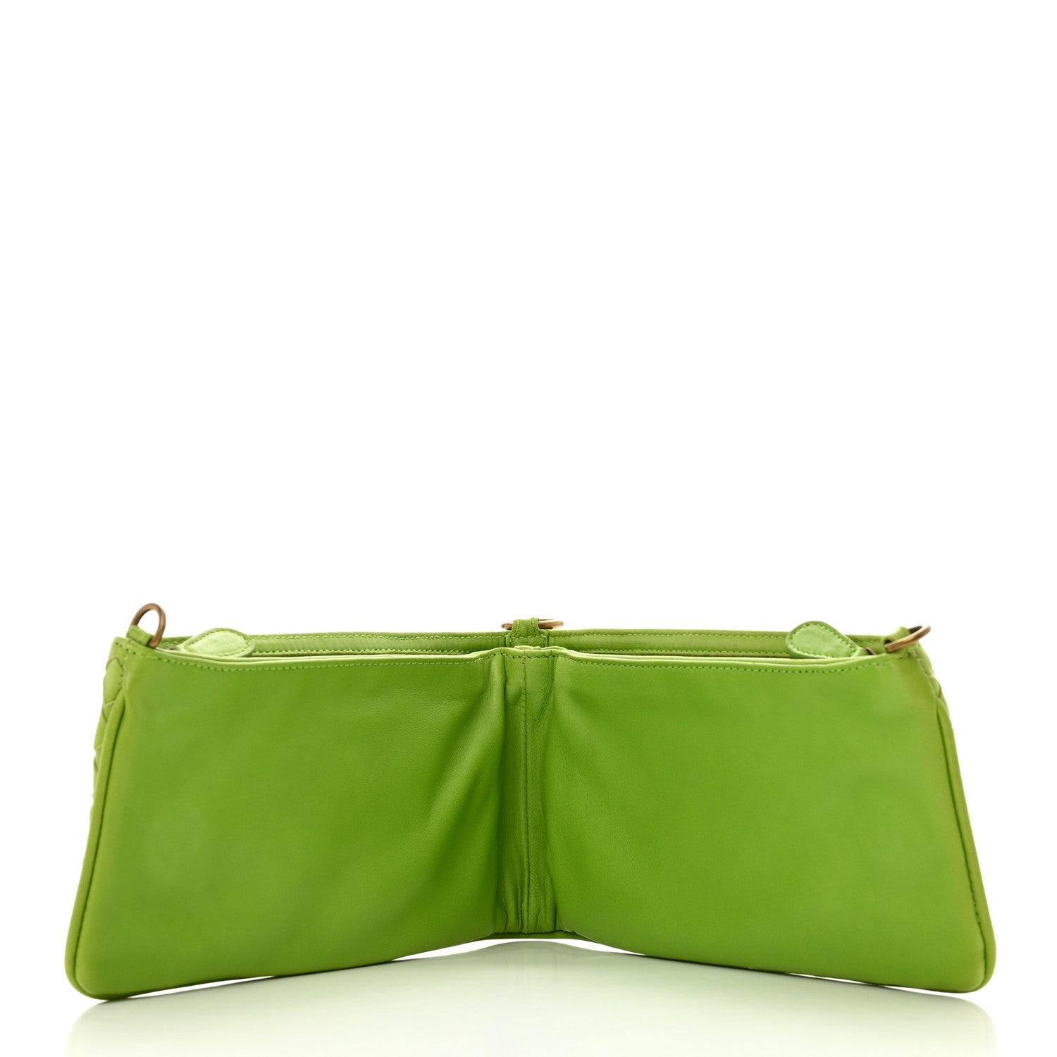 Bottega Veneta Nappa Intrecciato Convertible Clutch Kiwi 8 of 10