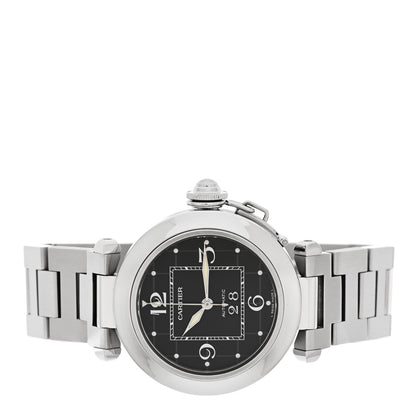 Cartier Stainless Steel 35mm Pasha C Big Date Automatic Watch Black 2 of 4