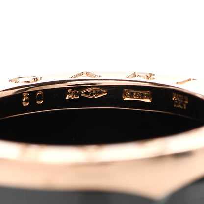 Bulgari 18K Rose Gold Black Ceramic B.Zero1 Four-Band Ring 50 5.25 4 of 5