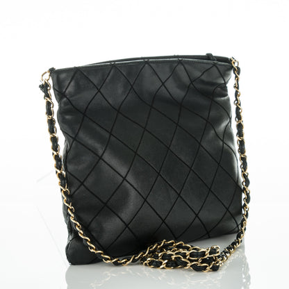 Chanel Lambskin Stitched Tassel Crossbody Black 3 of 11