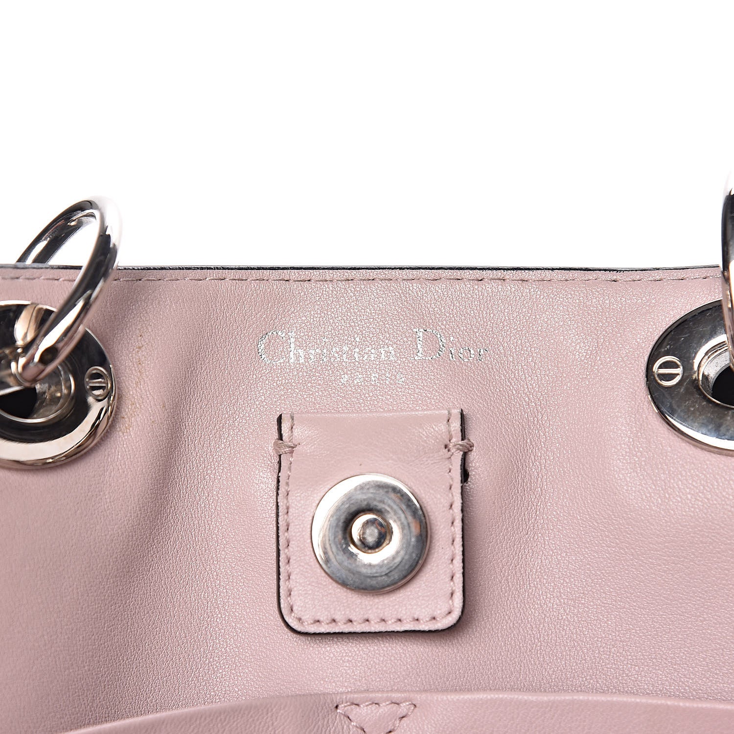 Christian Dior Smooth Calfskin Large Diorissimo Tote Black Rose Poudre 7 of 21