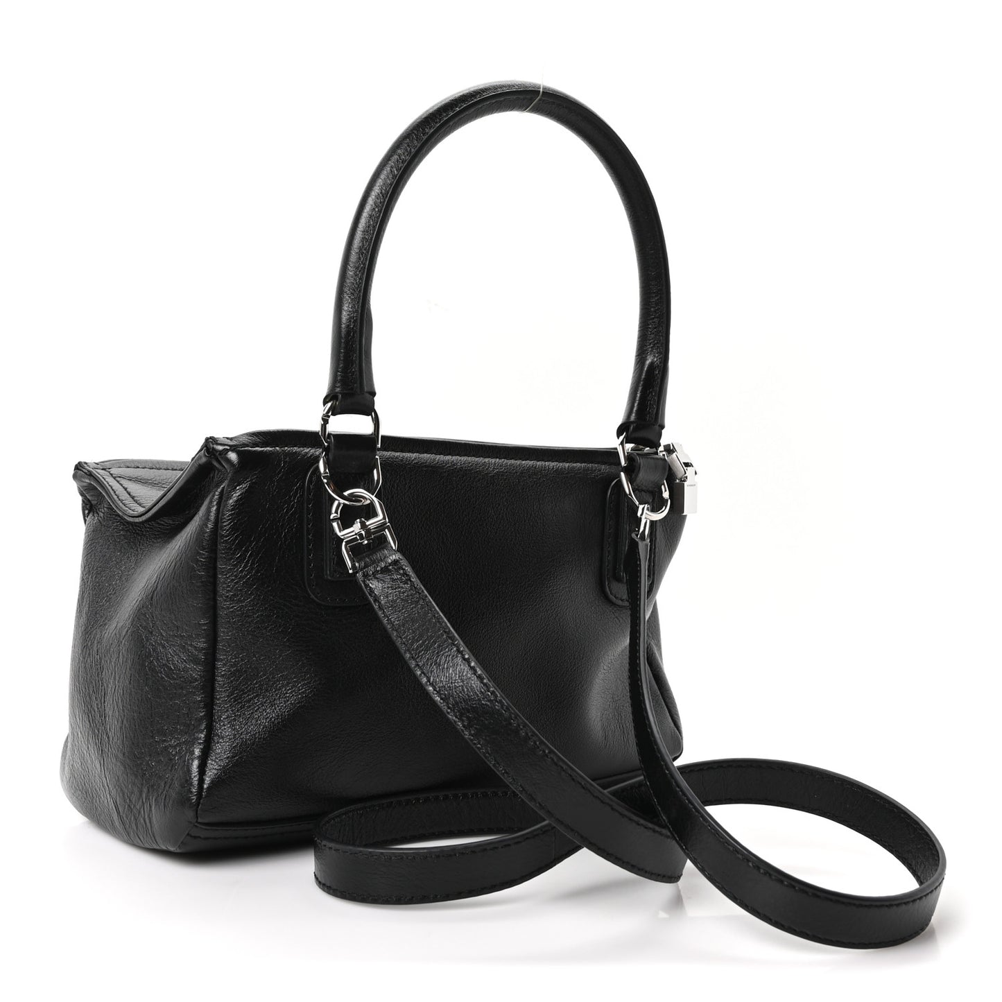 Sugar Goatskin Small Pandora Black