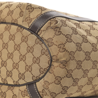 Gucci Monogram Medium D Gold Hobo Dark Brown 6 of 9
