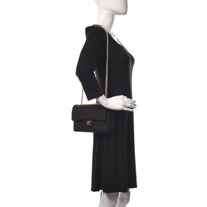 Chanel Jersey Quilted Small Double Flap Black 2 of 13