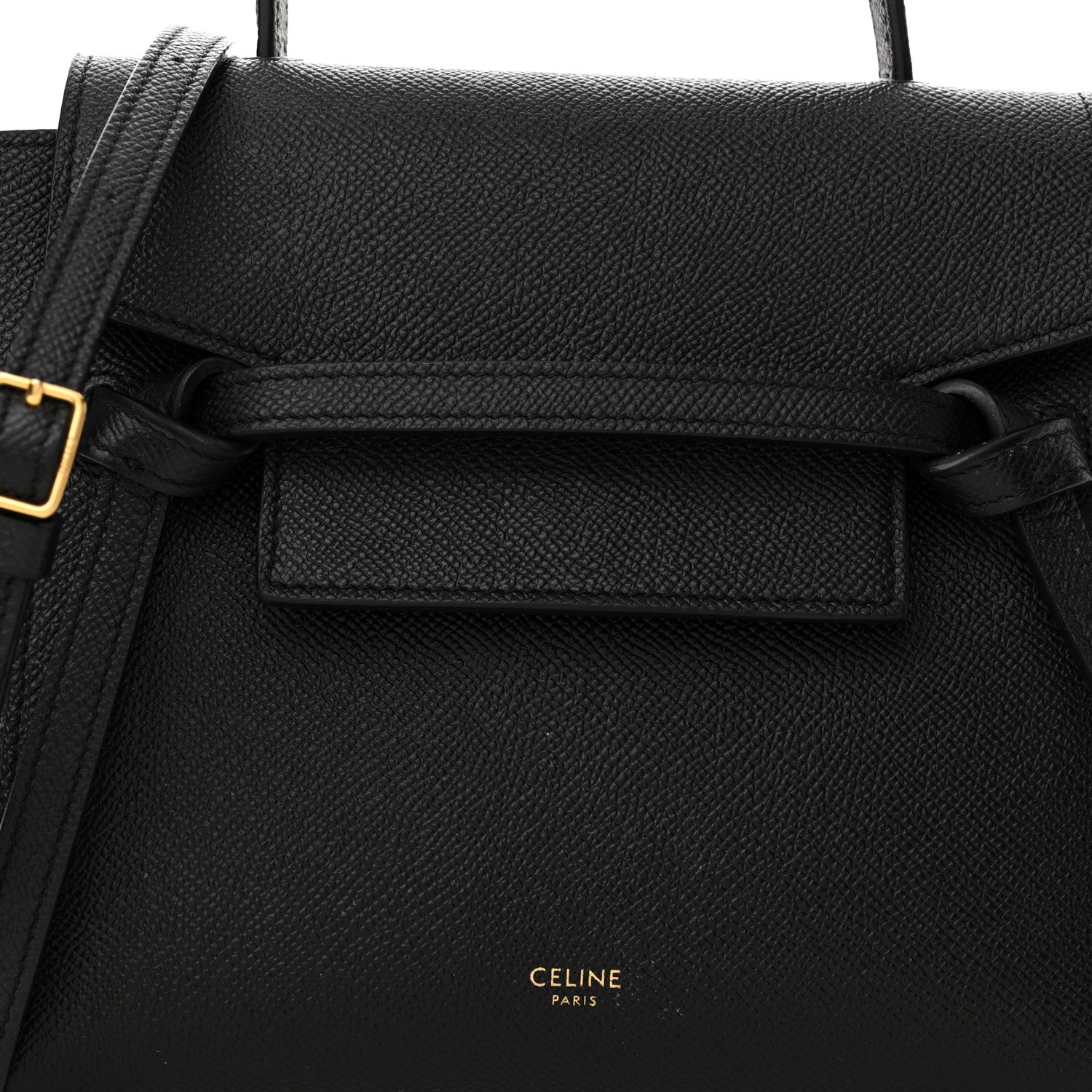 Celine Grained Calfskin Nano Belt Bag Black 8 of 14