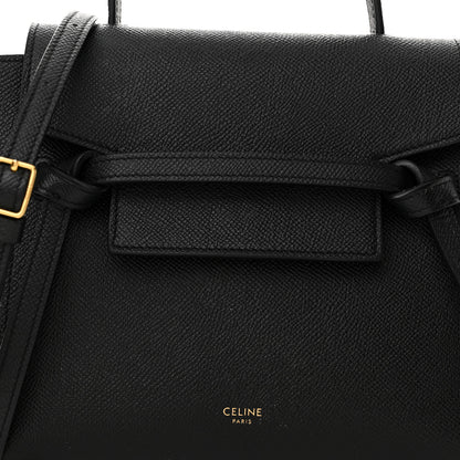 Celine Grained Calfskin Nano Belt Bag Black 8 of 14
