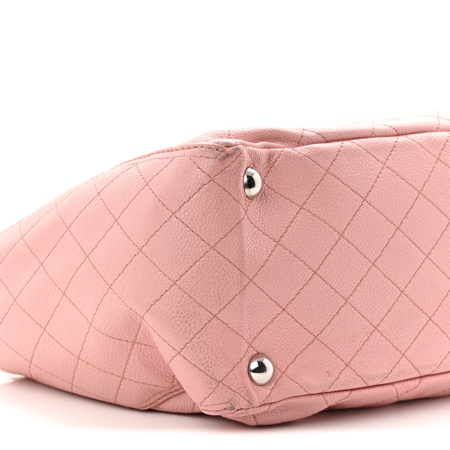 Caviar Stitched Small CC Pocket Tote Tote Pink