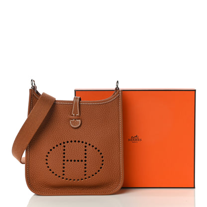 Hermes Taurillon Clemence Evelyne TPM Gold 11 of 11