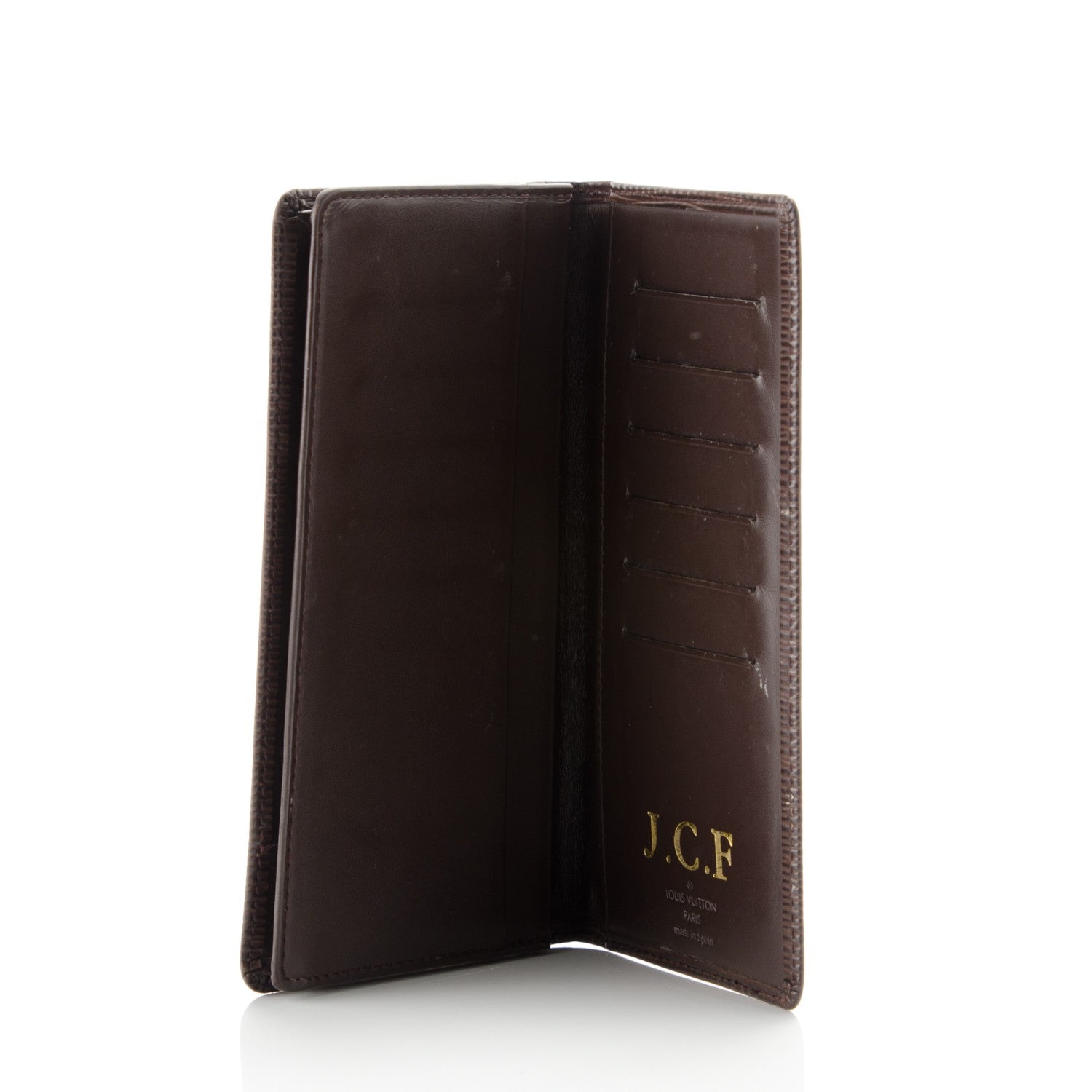Louis Vuitton Epi Checkbook Organizer Wallet Moka 5 of 7