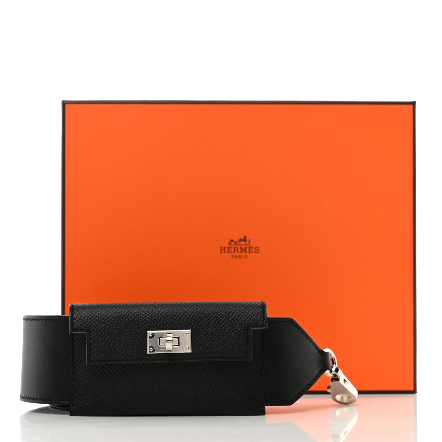 Swift Epsom Pocket Kelly Shoulder Strap Black