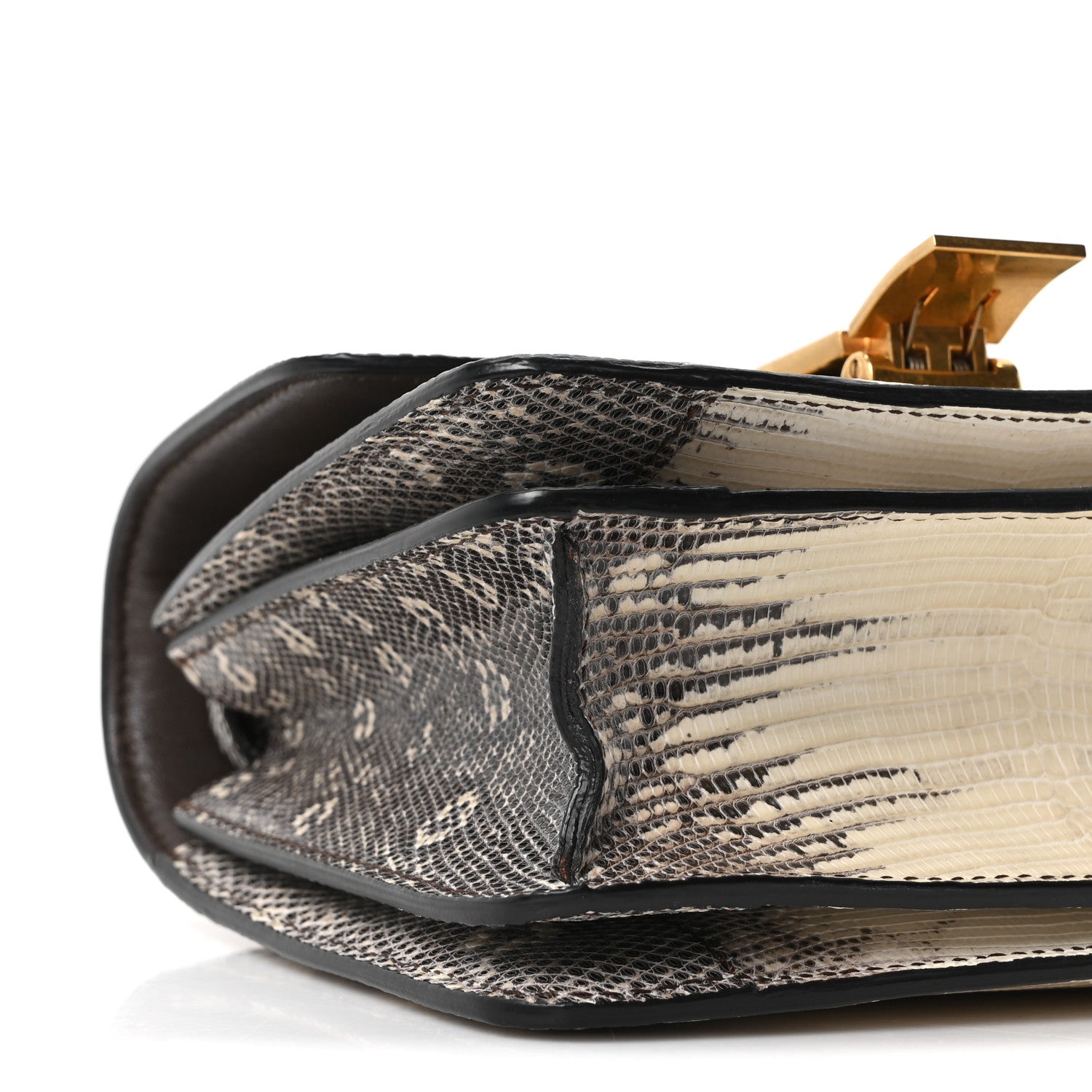 Celine Lizard Small Classic Box Flap Bag Natural 9 of 10