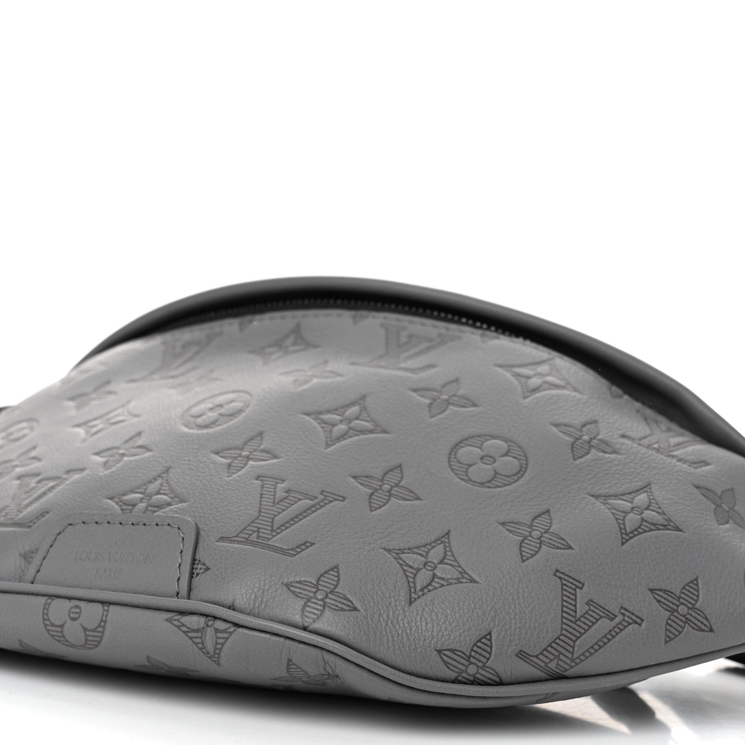 Louis Vuitton Calfskin Monogram Shadow Discovery Bumbag PM Gray 9 of 9