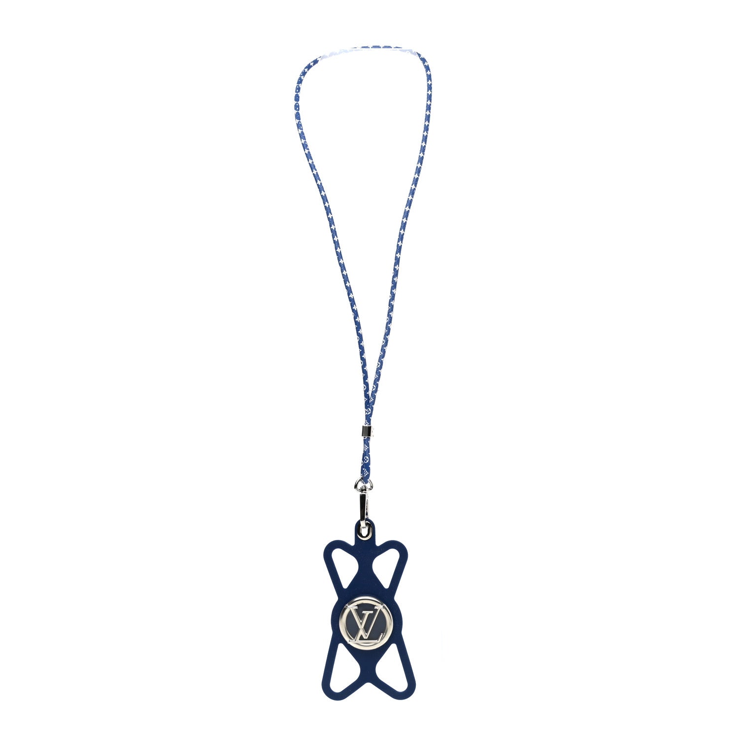 Louis Vuitton Monogram Silicone Louise Phone Holder Blue 3 of 7