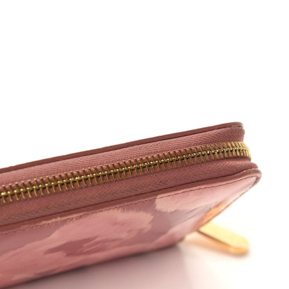 Louis Vuitton Vernis Ikat Zippy Wallet Rose Velours 6 of 9