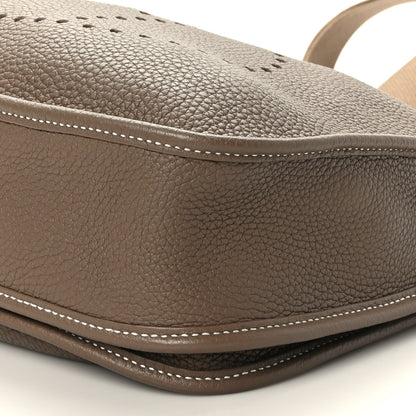 Hermes Taurillon Clemence Evelyne III PM Etoupe 9 of 9