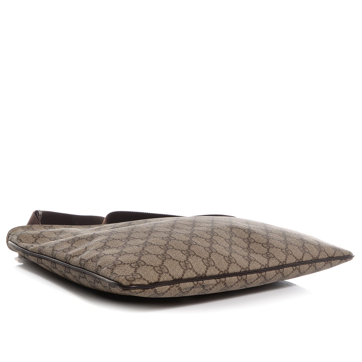 GG Plus Monogram Large Flat Messenger Bag Beige Brown
