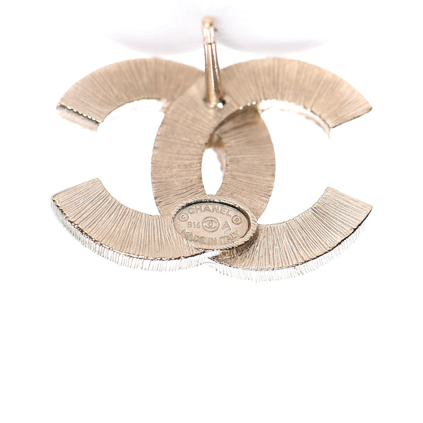 Pearl CC Earrings Gold