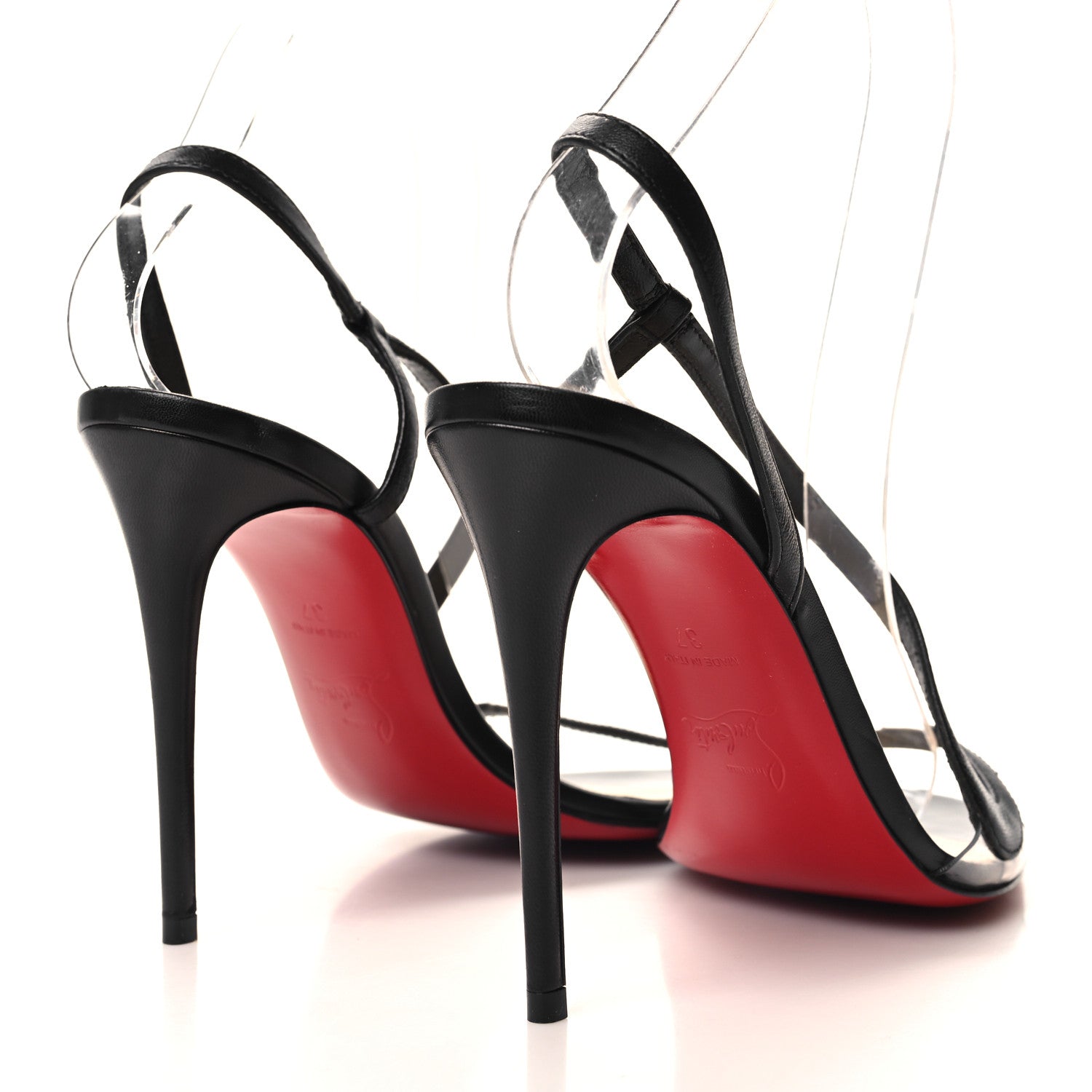 Christian Louboutin Nappa Rosalie 100 Sandals 37 Black 4 of 7