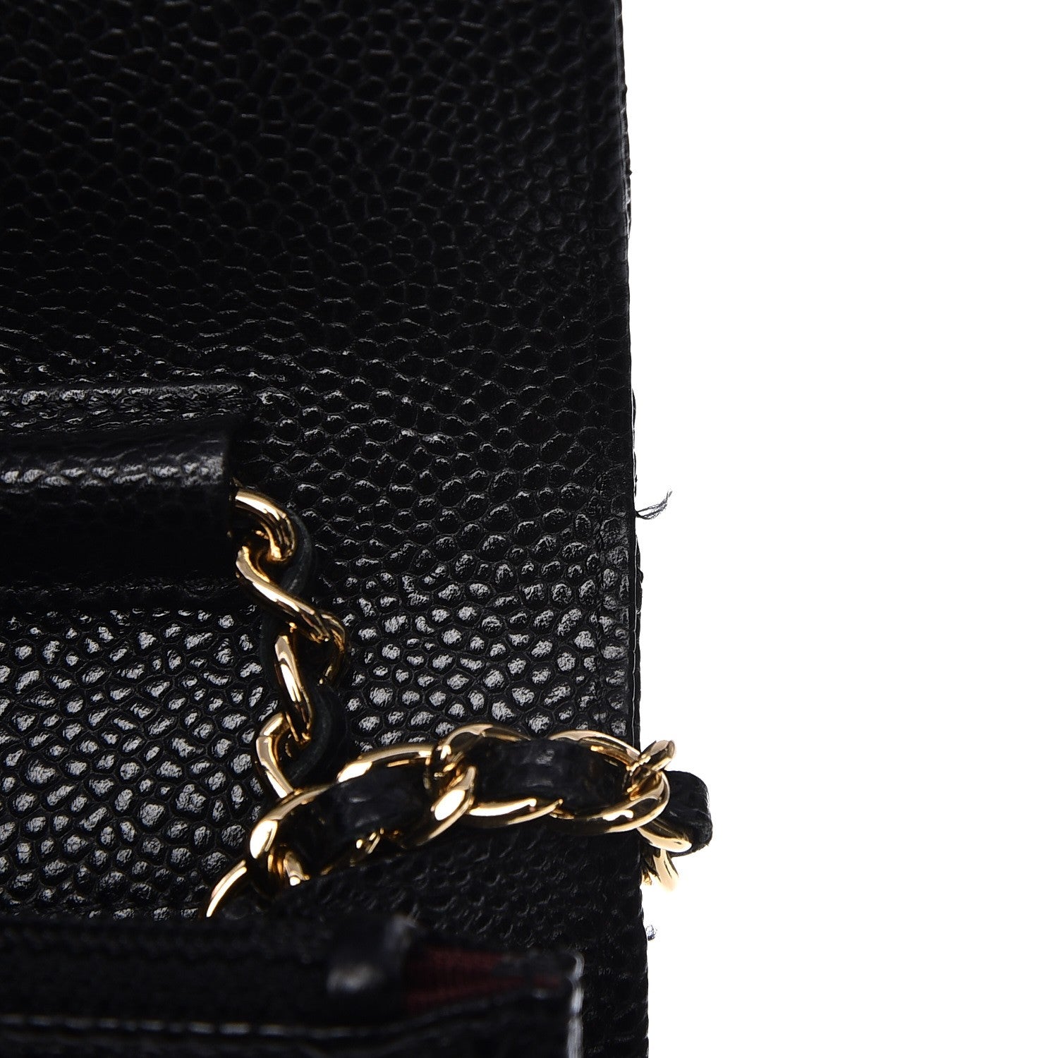 Chanel Caviar Quilted Wallet On Chain WOC Black 9 of 10
