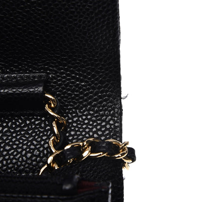 Chanel Caviar Quilted Wallet On Chain WOC Black 9 of 10