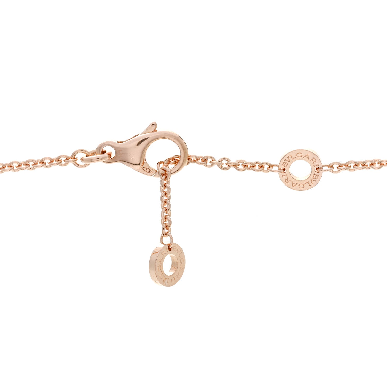Bulgari 18K Rose Gold Diamond B.Zero1 Legend Pendant Necklace 4 of 5