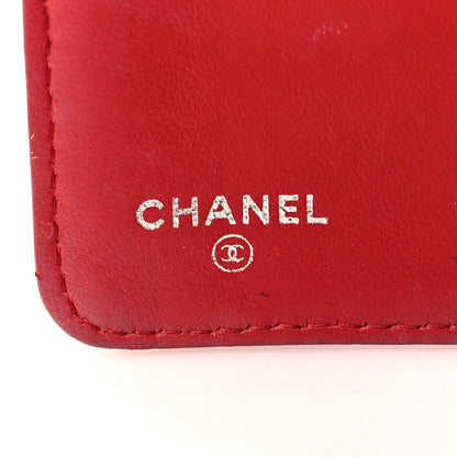Chanel Lambskin Quilted Large Agenda Cover Red 6 of 10