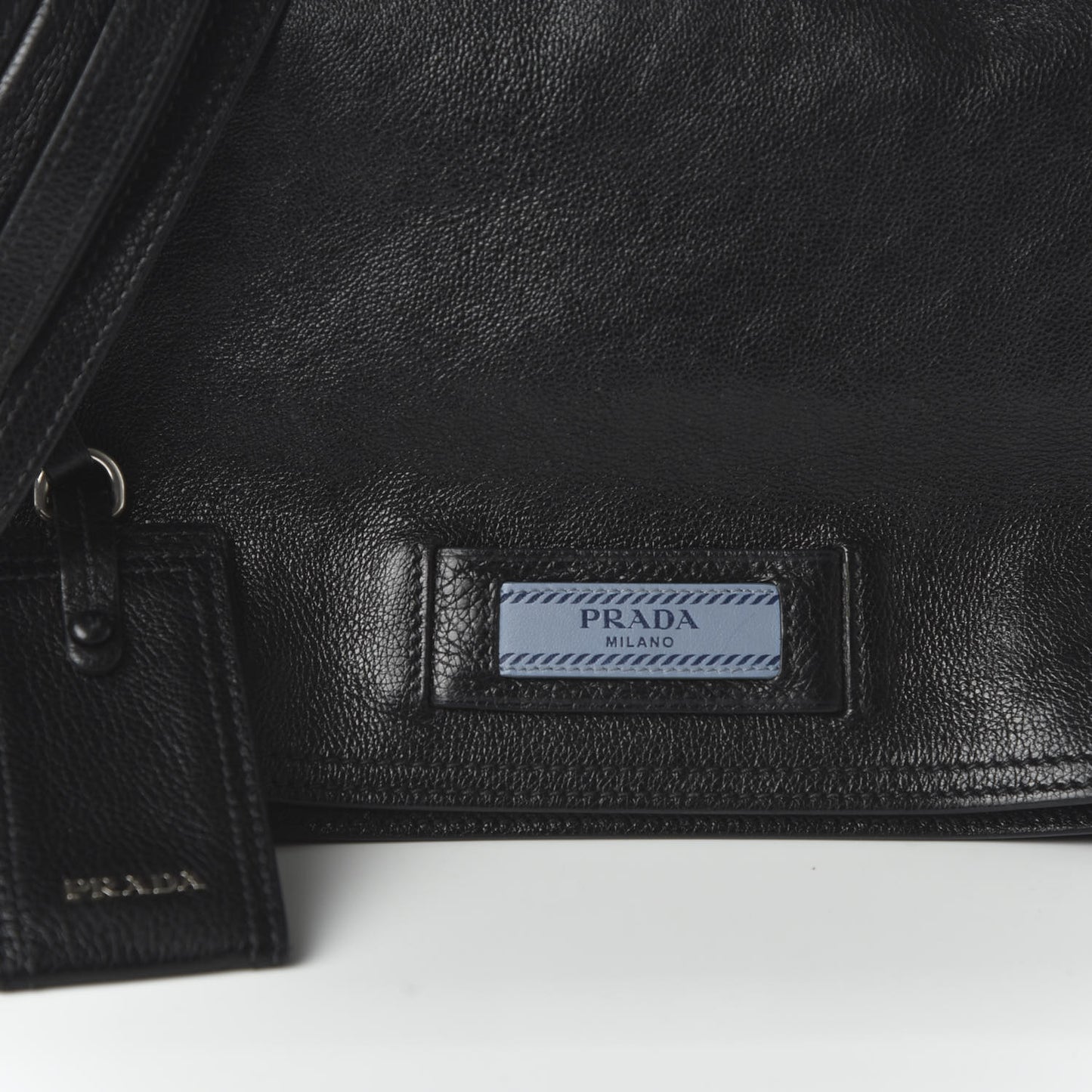 Glace Calf Etiquette Flap Black Astrale