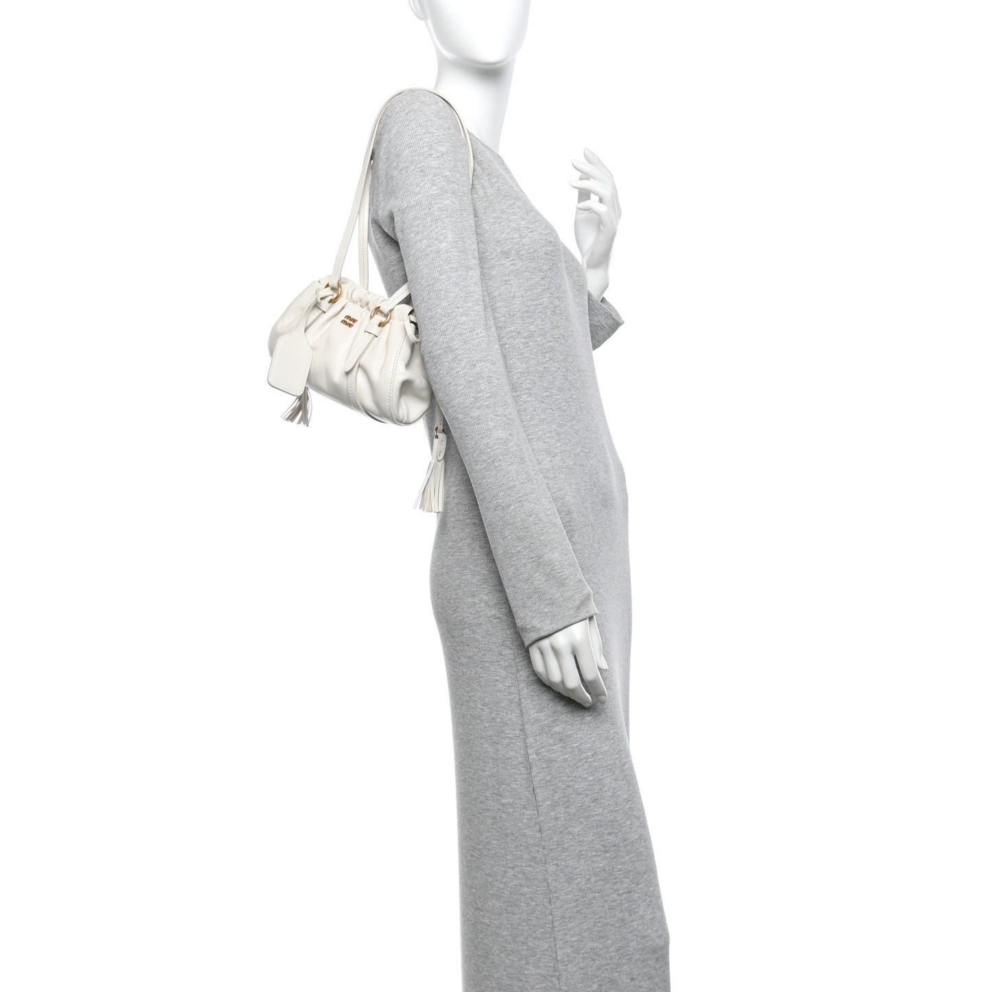 Nappa Mini Joie Shoulder Bag White