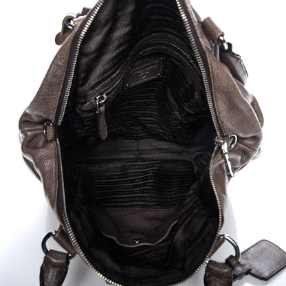 Prada Cervo Deerskin Tote Fumo 5 of 16