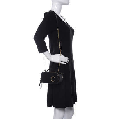 Chloe Calfskin Mini C Vanity Bag Black 2 of 11