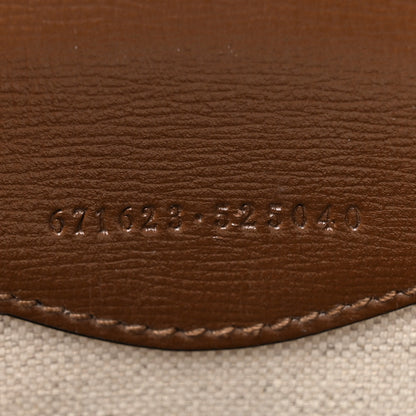 Gucci GG Supreme Monogram Azalea Calfskin Mini Retro Interlocking G Tote Bag Beige Ebony Brown Sugar 7 of 10