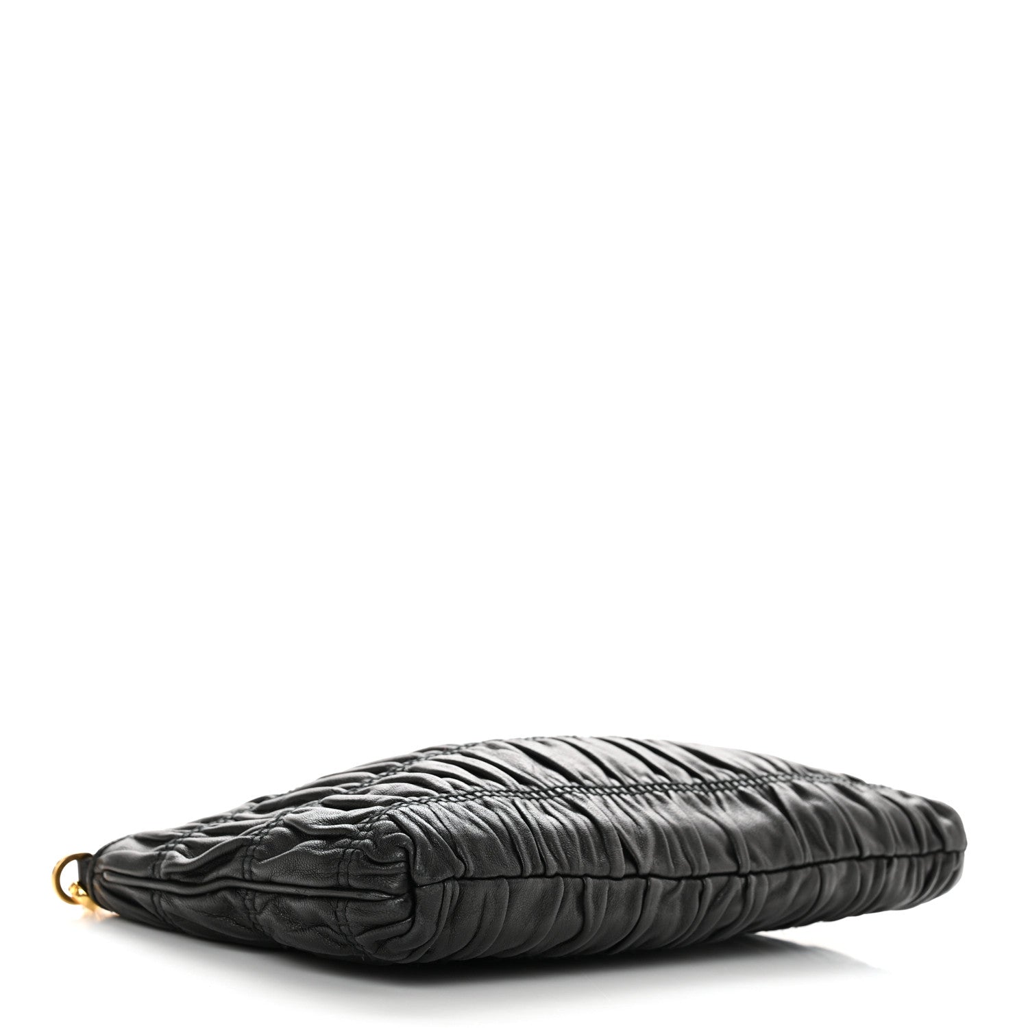 Prada Nappa Gaufre Chain Shoulder Bag Black 4 of 10