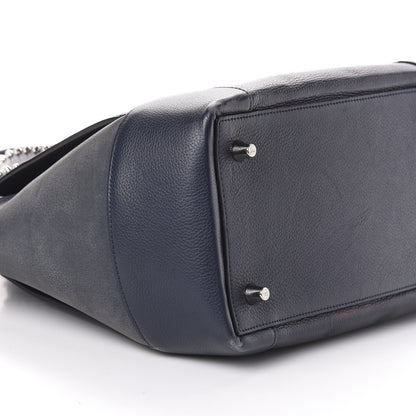 Christian Louboutin Grained Calfskin Studded Large Eloise Satchel Nuit 8 of 9