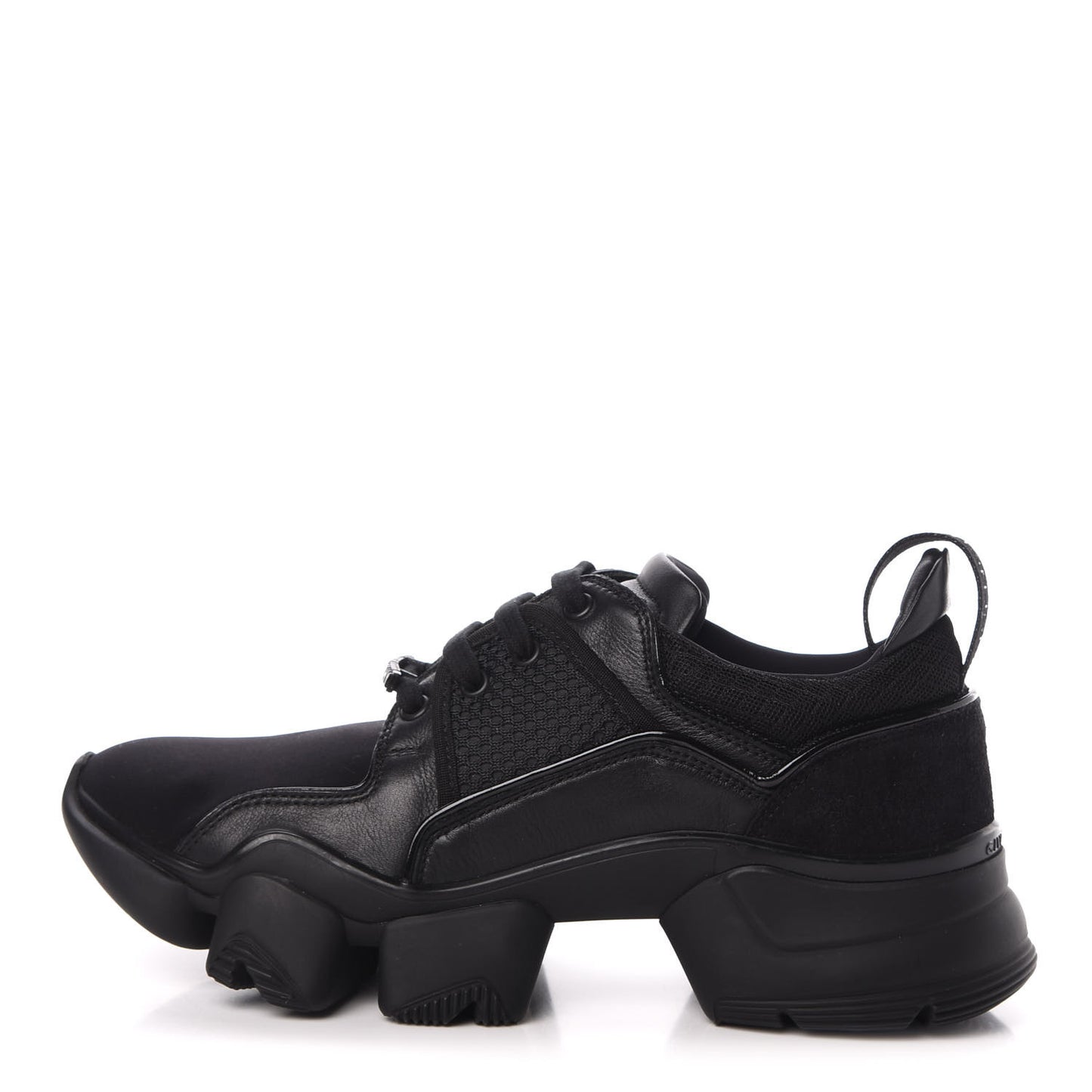 Calfskin Neoprene Jaw Low Sneakers 41 Black