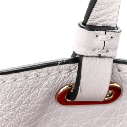 Valentino Garavani Pebbled Calfskin Medium Rockstud Tote White 10 of 10