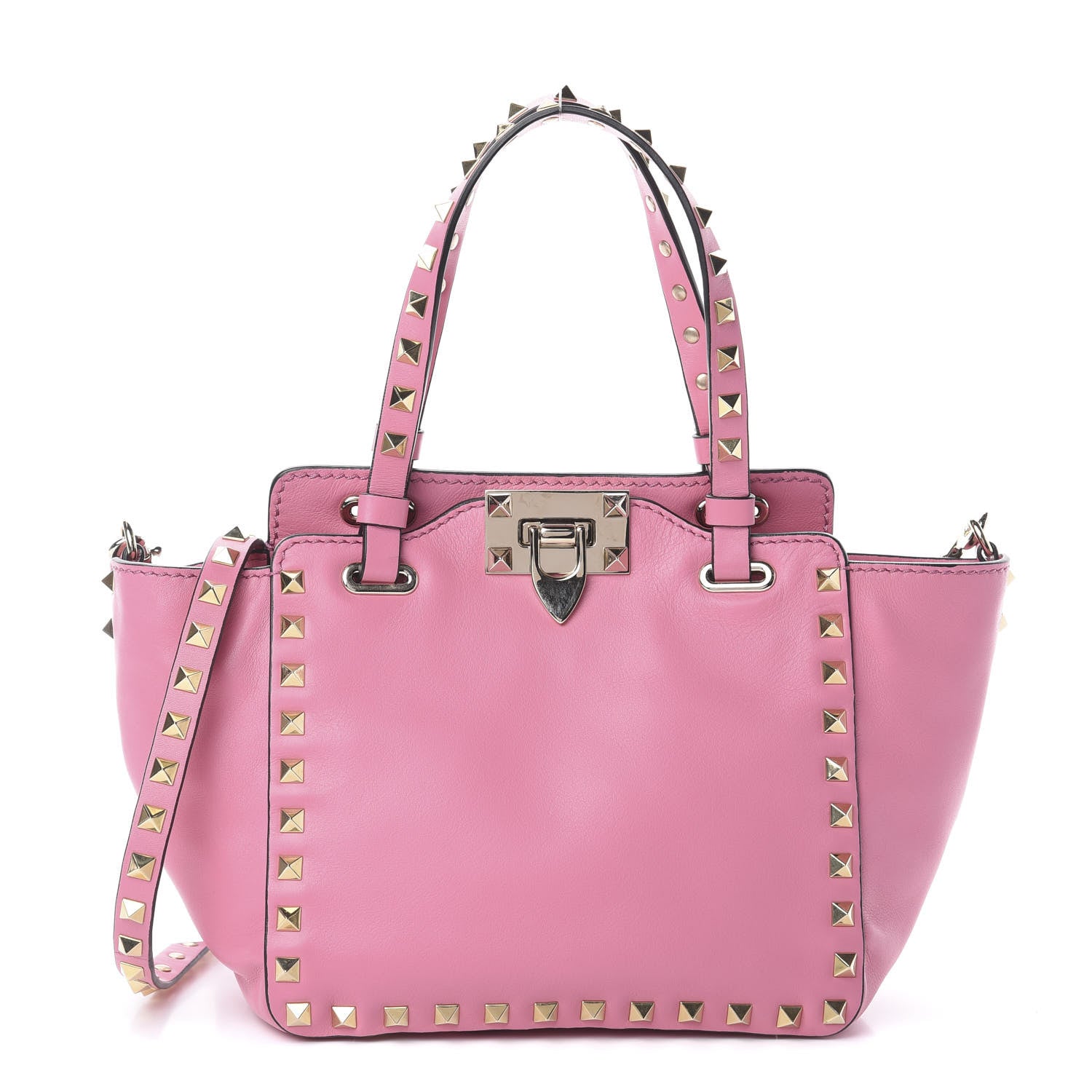 Valentino Garavani Vitello Mini Rockstud Tote Ninphea 1 of 8