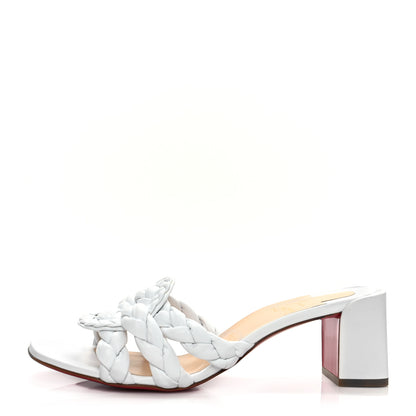 Christian Louboutin Nappa Marmela Mules 41 Bianco 1 of 8