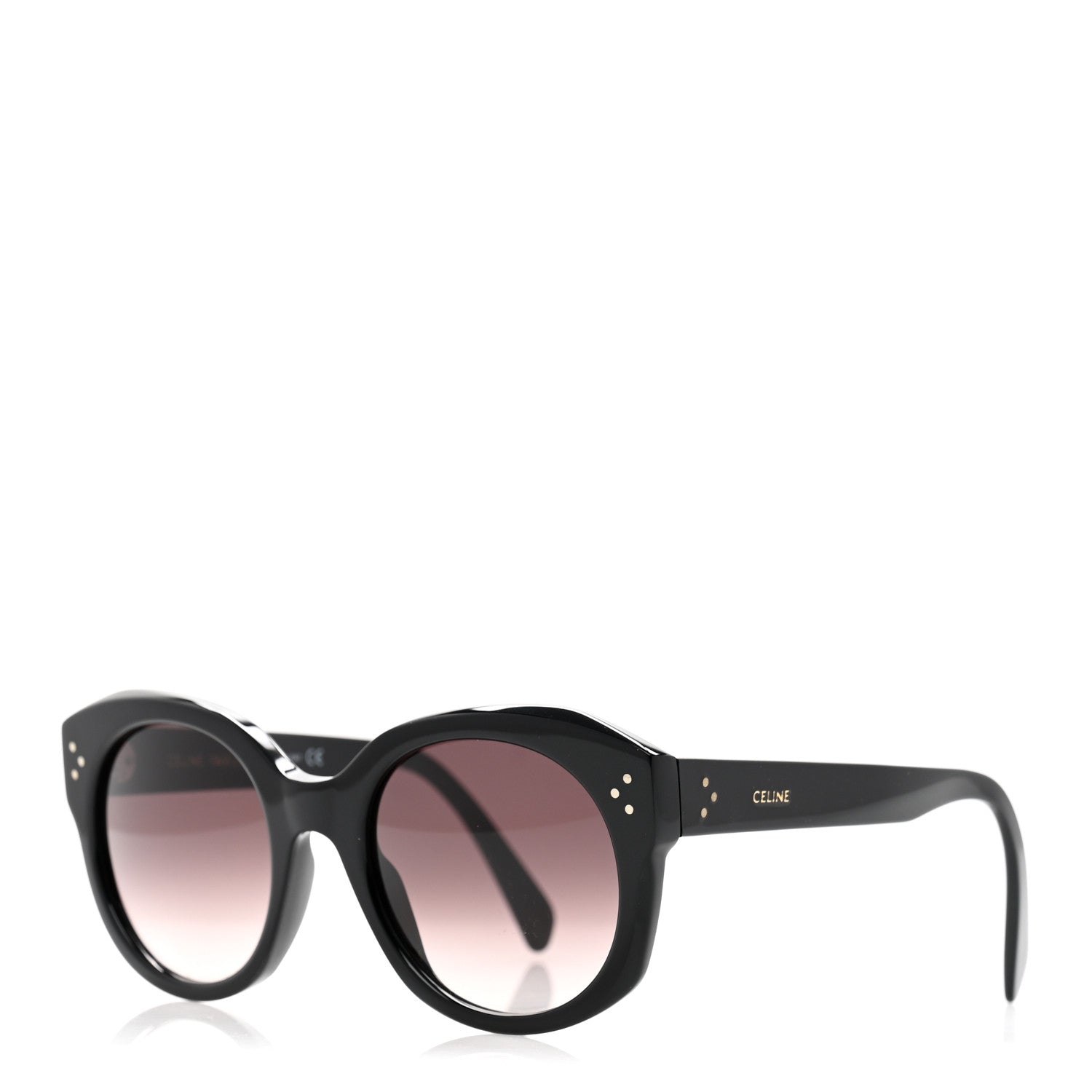 Celine Acetate Sunglasses CL 401861 Black 1 of 8